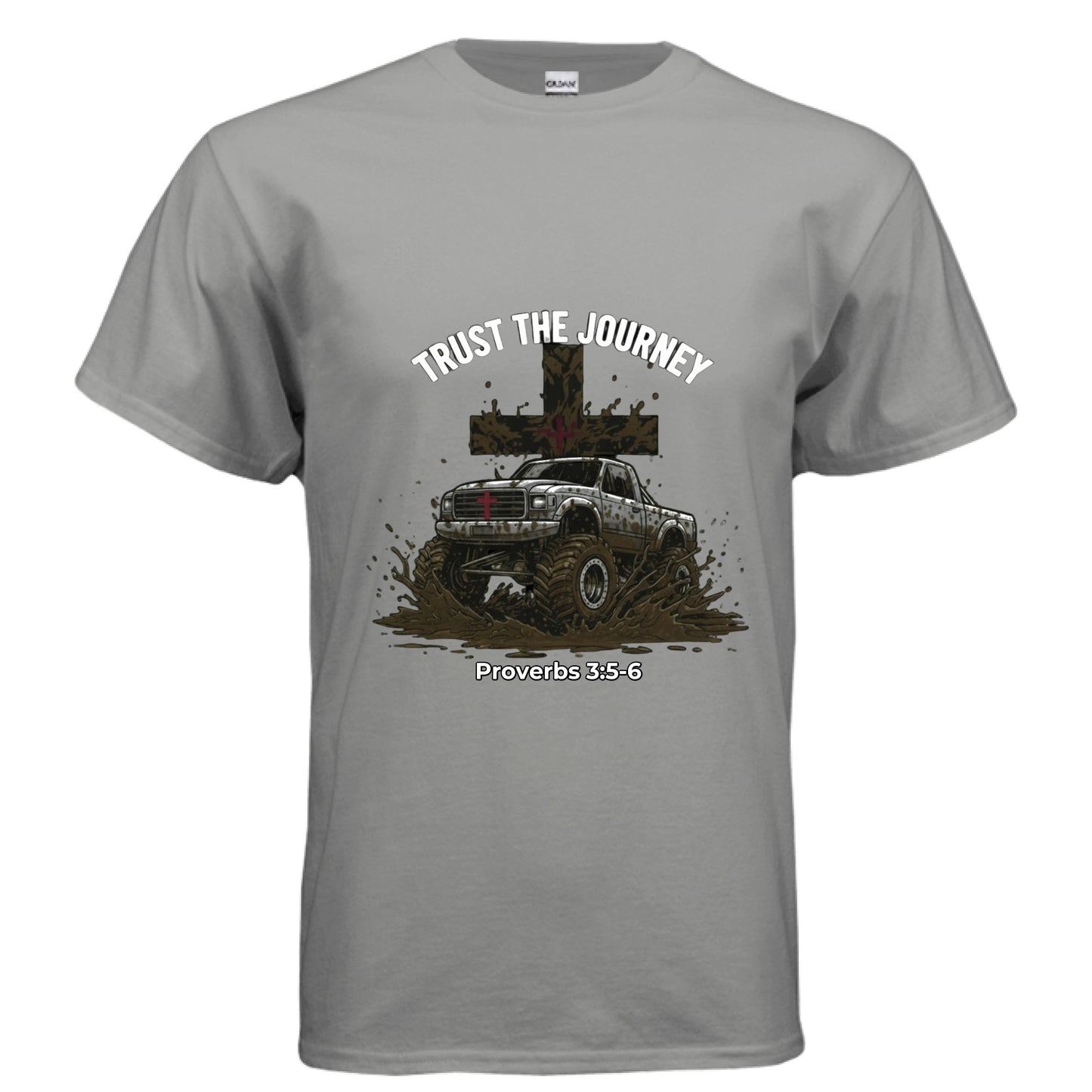 Trust the Journey Proverbs 3:5-6 off-roading Faith T-Shirt GRAVEL Salvation Clothing and Accessories Apparel