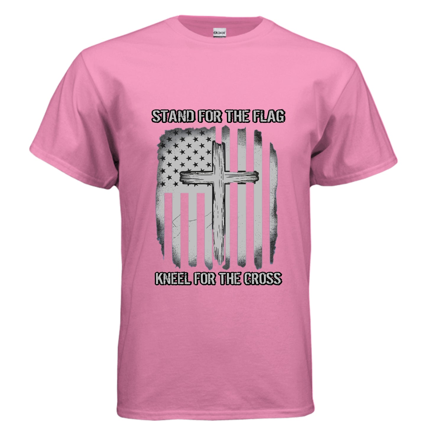 Stand for the Flag Kneel for the Cross Faith T-Shirt Salvation Clothing and Accessories Apparel