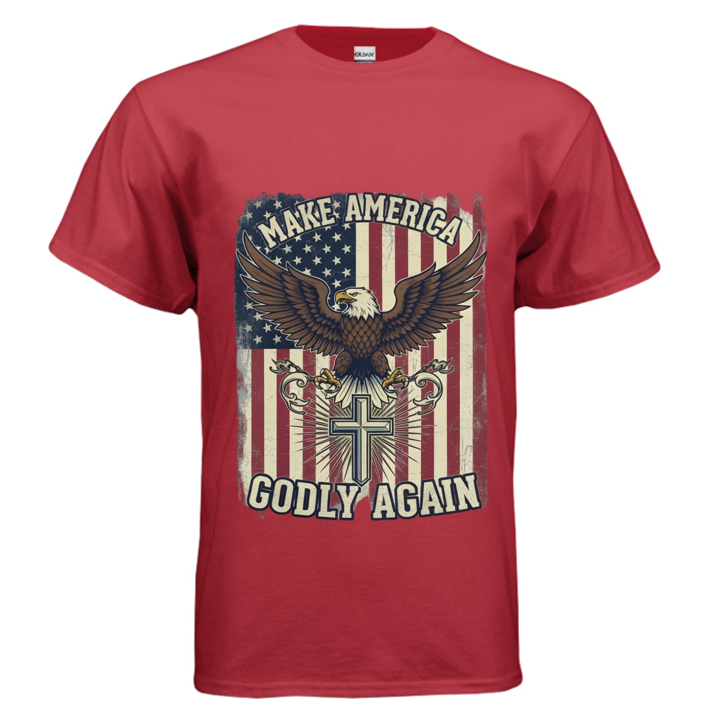 Make America Godly Again MAGA Faith T-Shirt RED Salvation Clothing and Accessories Apparel