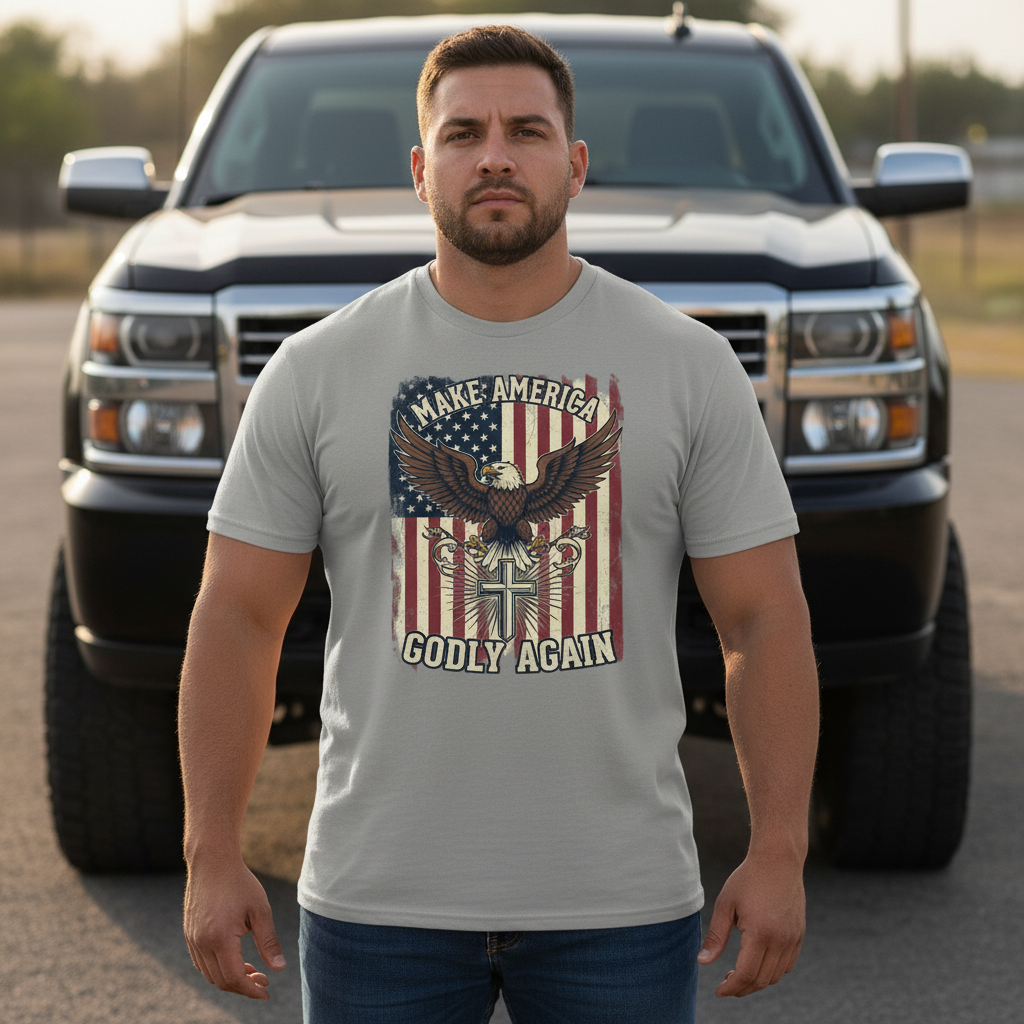 Make America Godly Again MAGA Faith T-Shirt Salvation Clothing and Accessories Apparel
