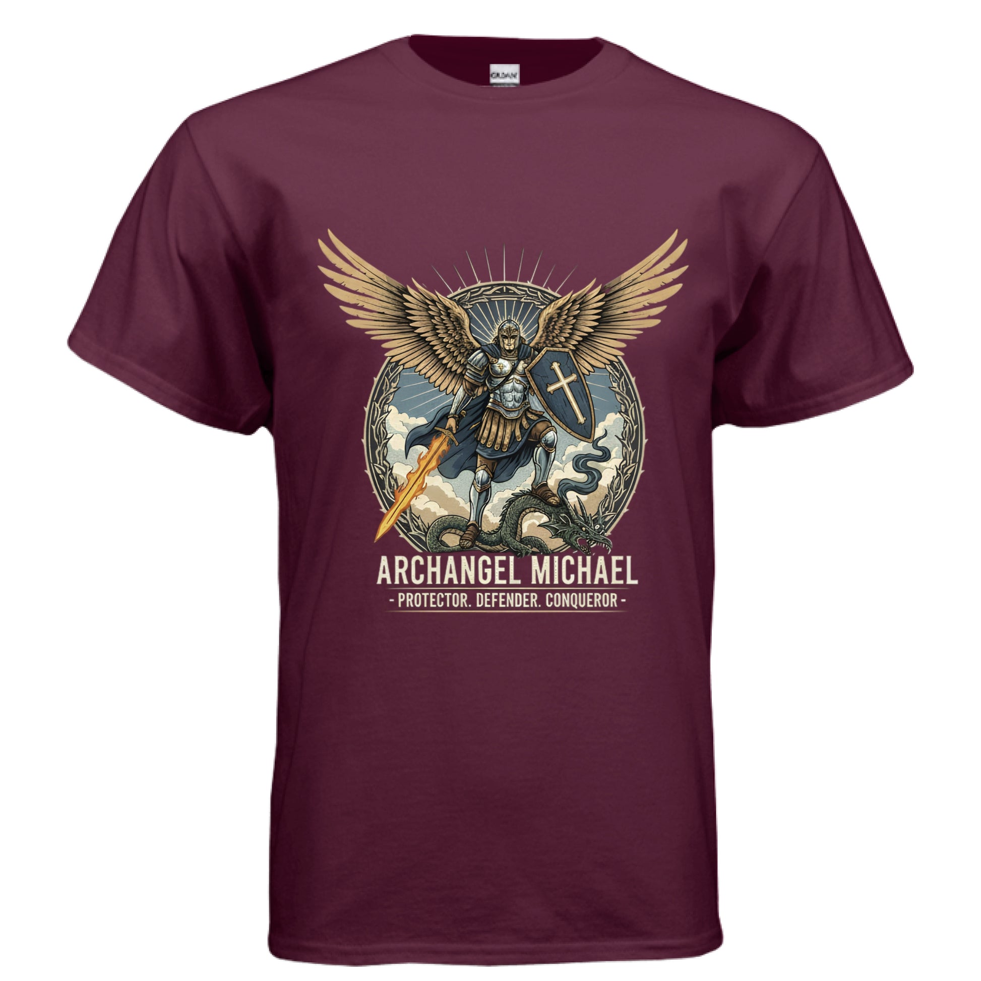 Archangel Michael Faith T-Shirt Salvation Clothing and Accessories Apparel