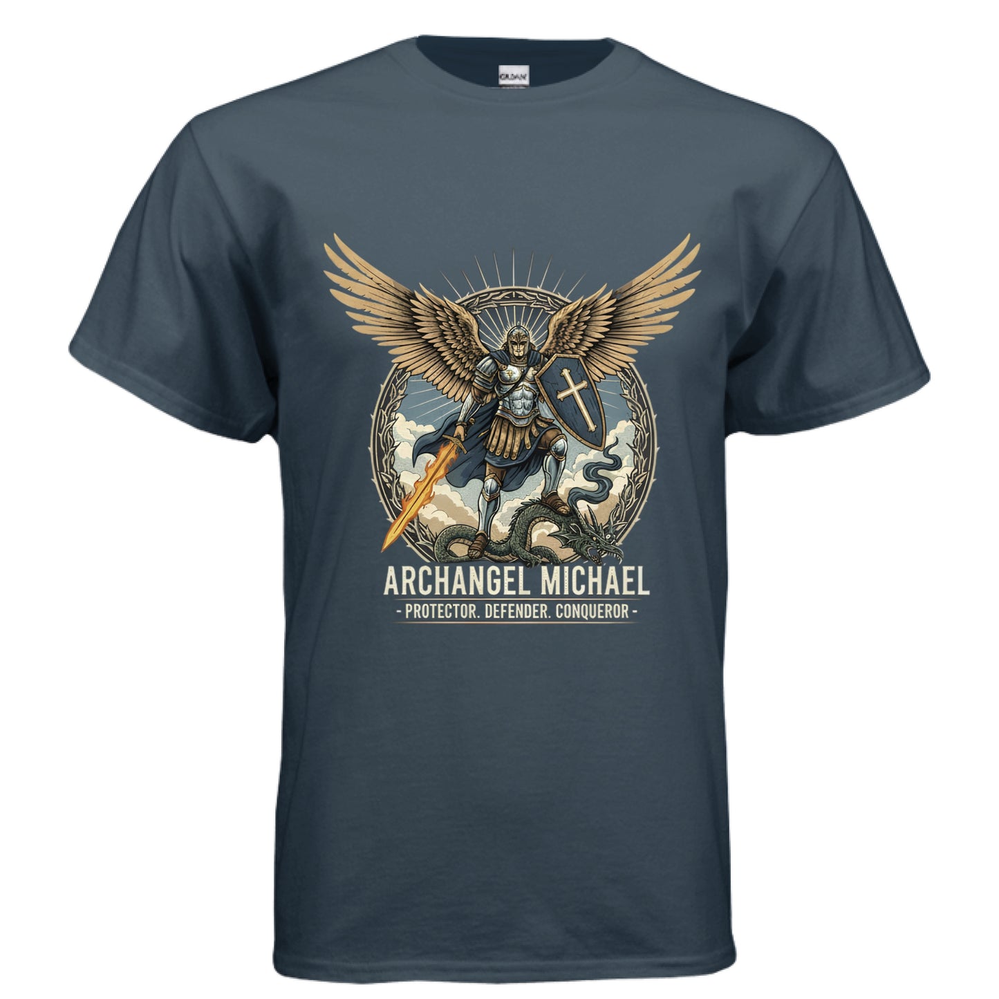 Archangel Michael Faith T-Shirt Salvation Clothing and Accessories Apparel