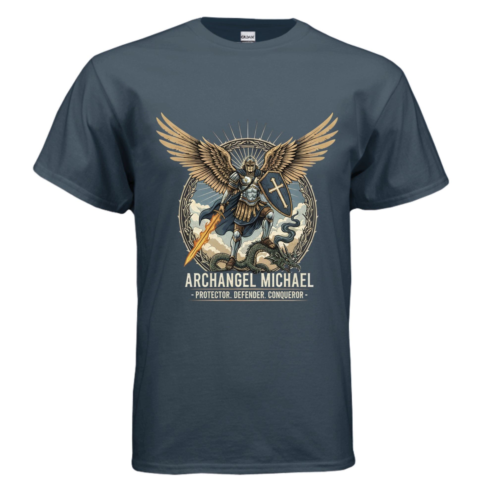 Archangel Michael Faith T-Shirt Salvation Clothing and Accessories Apparel