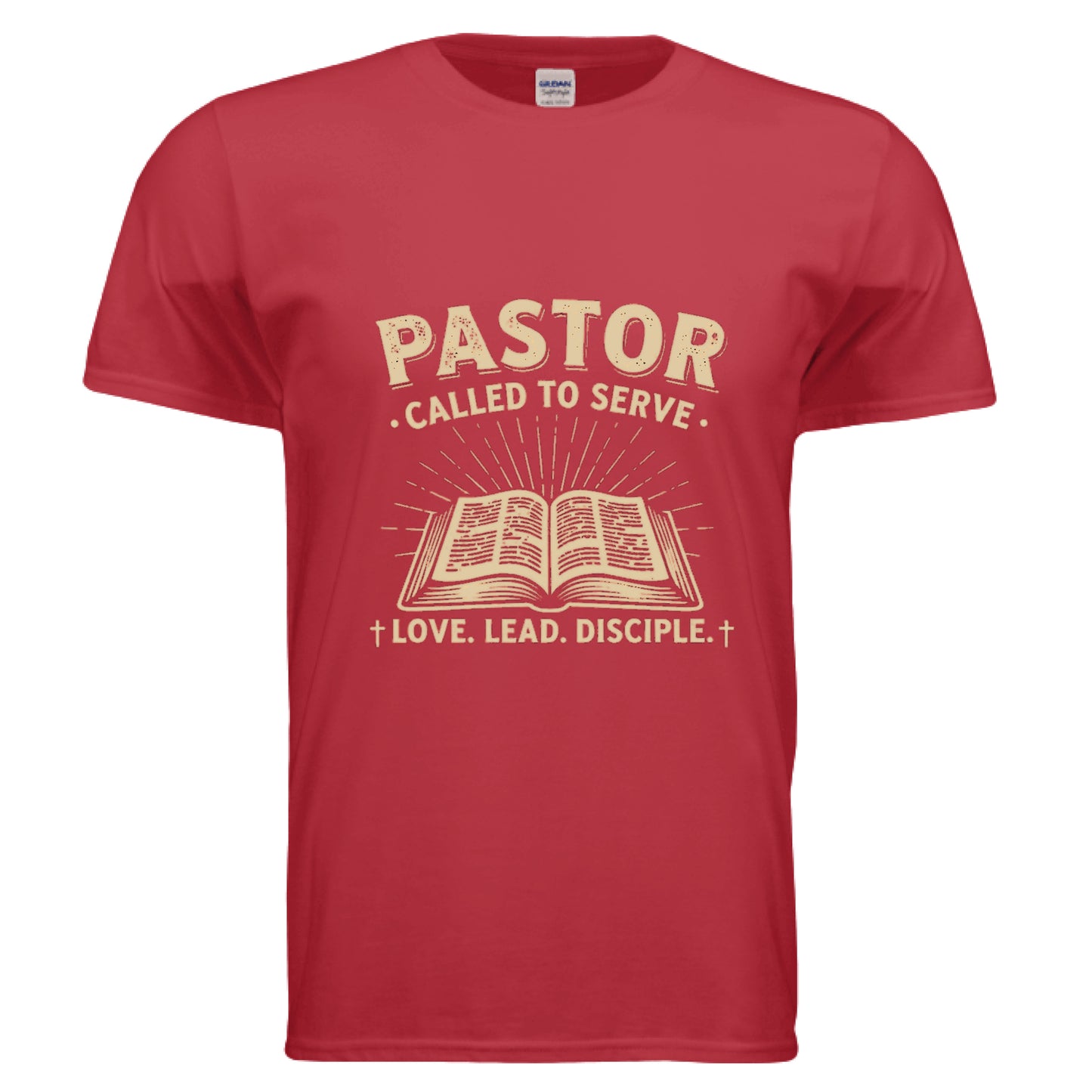 Pastor-Called to Serve Faith T-Shirt RED Salvation Clothing and Accessories Apparel