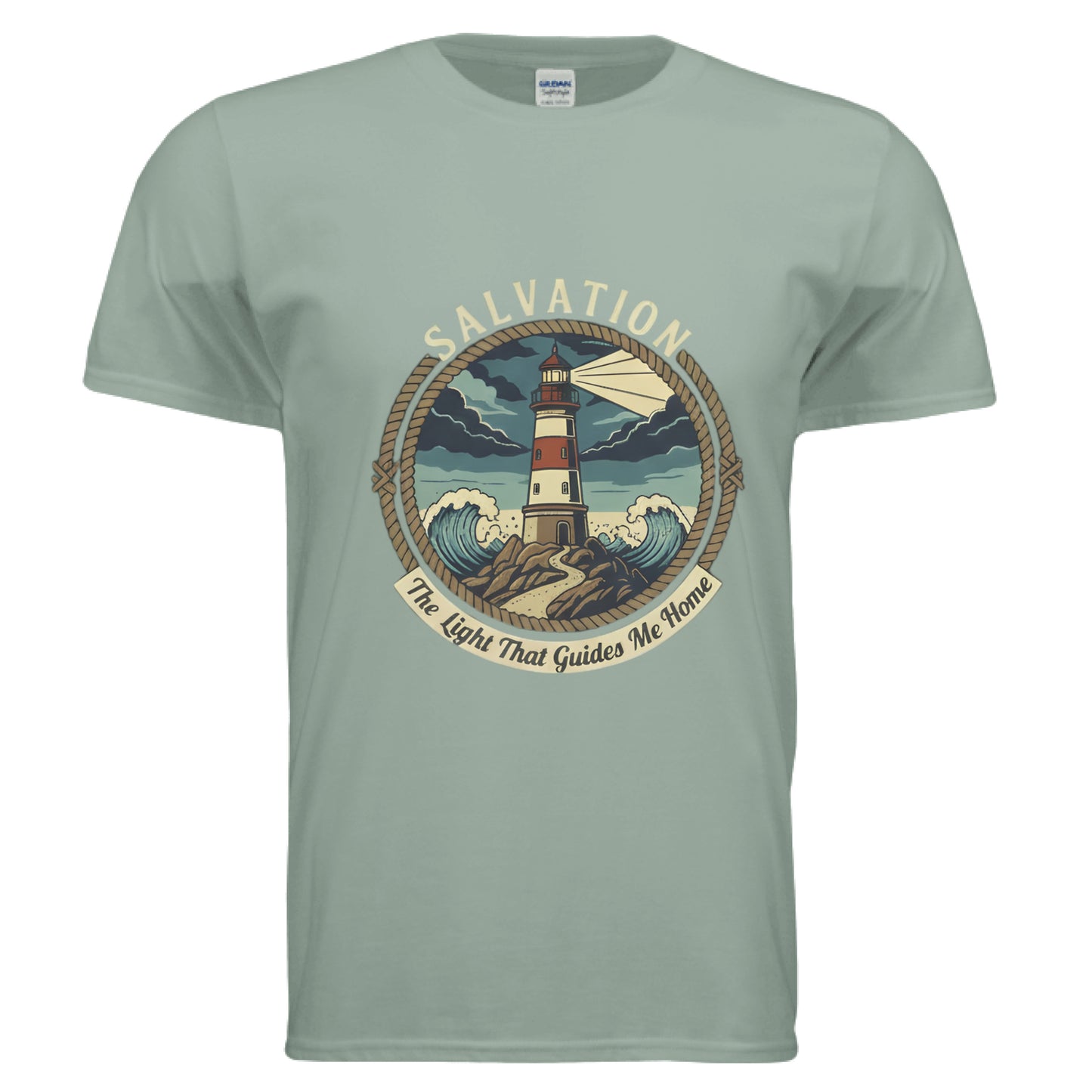 Salvation-The Light That Guides Me Home Faith T-Shirt Sage Salvation Clothing and Accessories Apparel