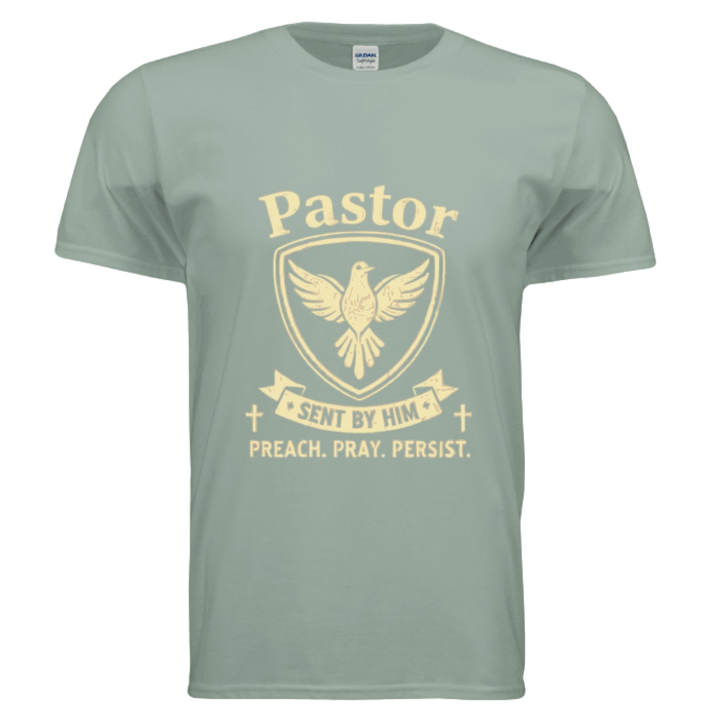 Pastor-Sent by Him Faith T-Shirt Sage Salvation Clothing and Accessories Apparel