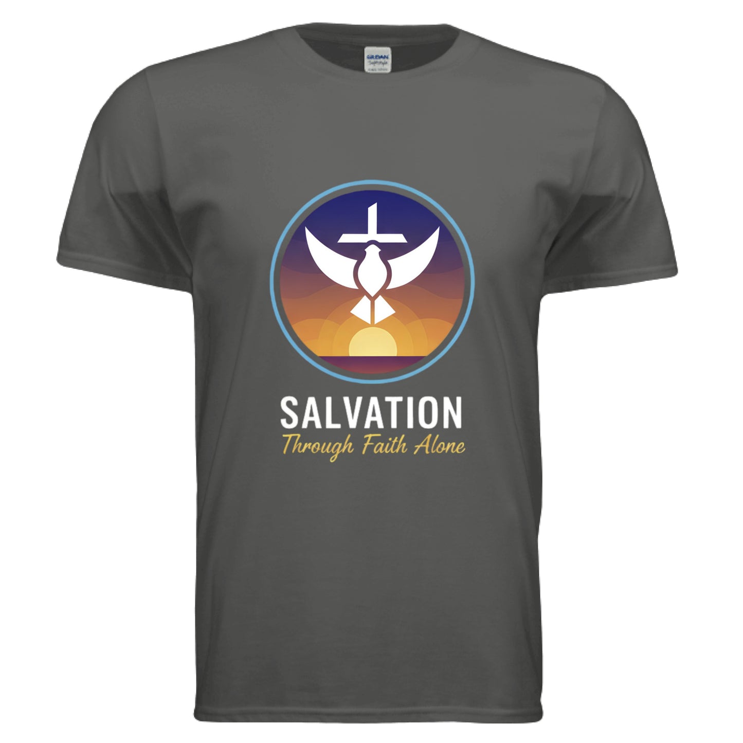 Salvation Through Faith Alone Faith T-Shirt CHARCOAL Salvation Clothing and Accessories Apparel