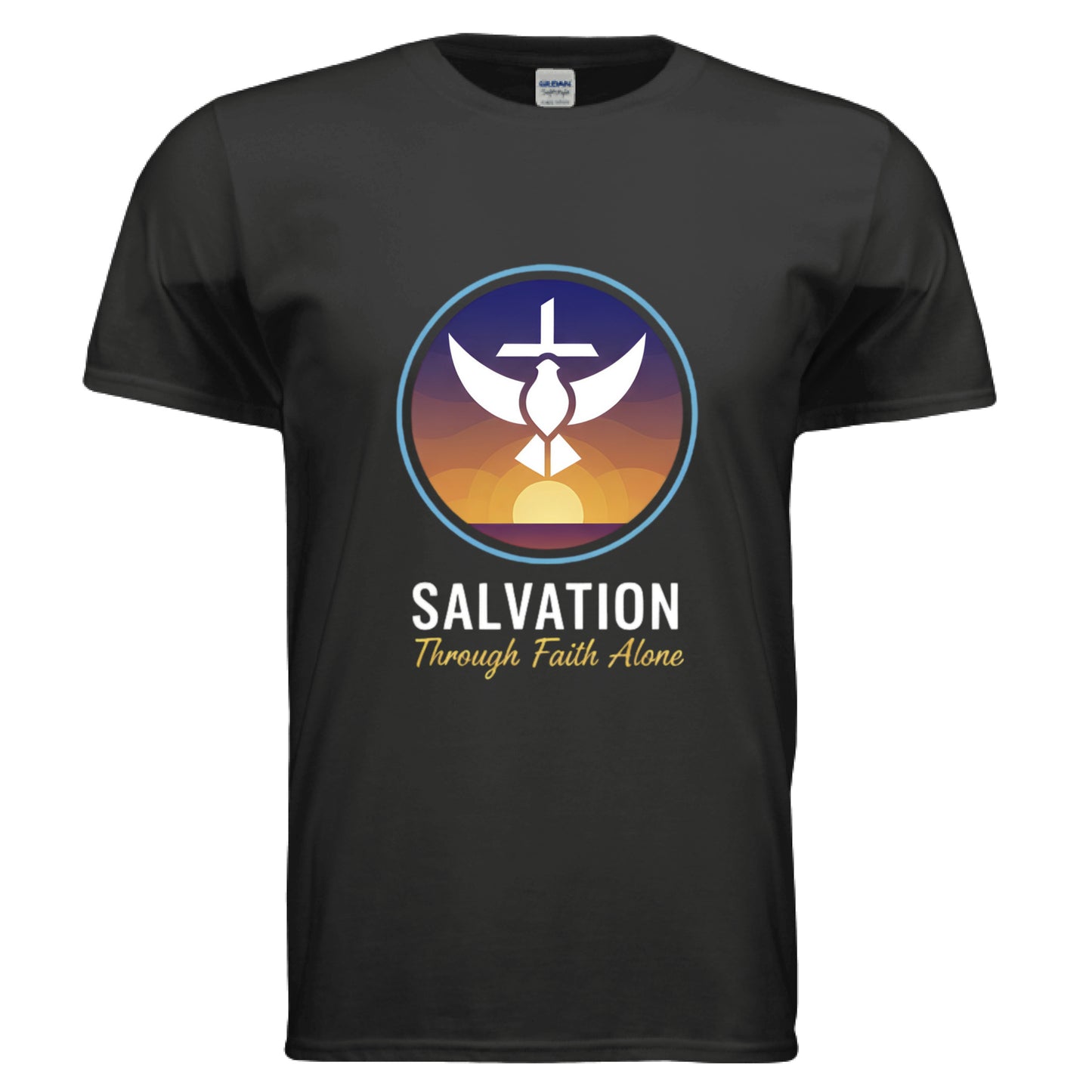 Salvation Through Faith Alone Faith T-Shirt BLACK Salvation Clothing and Accessories Apparel
