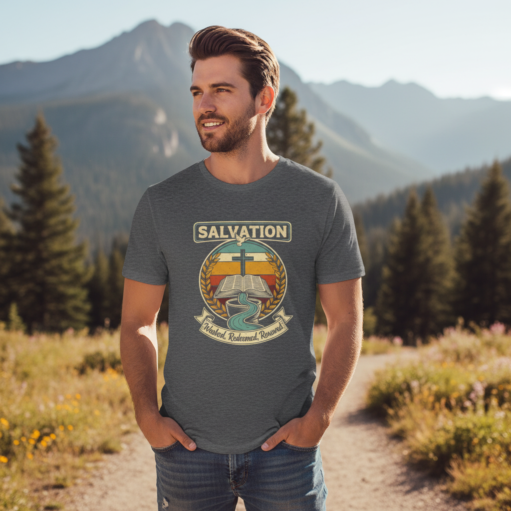 Salvation Washed Redeemed Renewed Faith T-Shirt