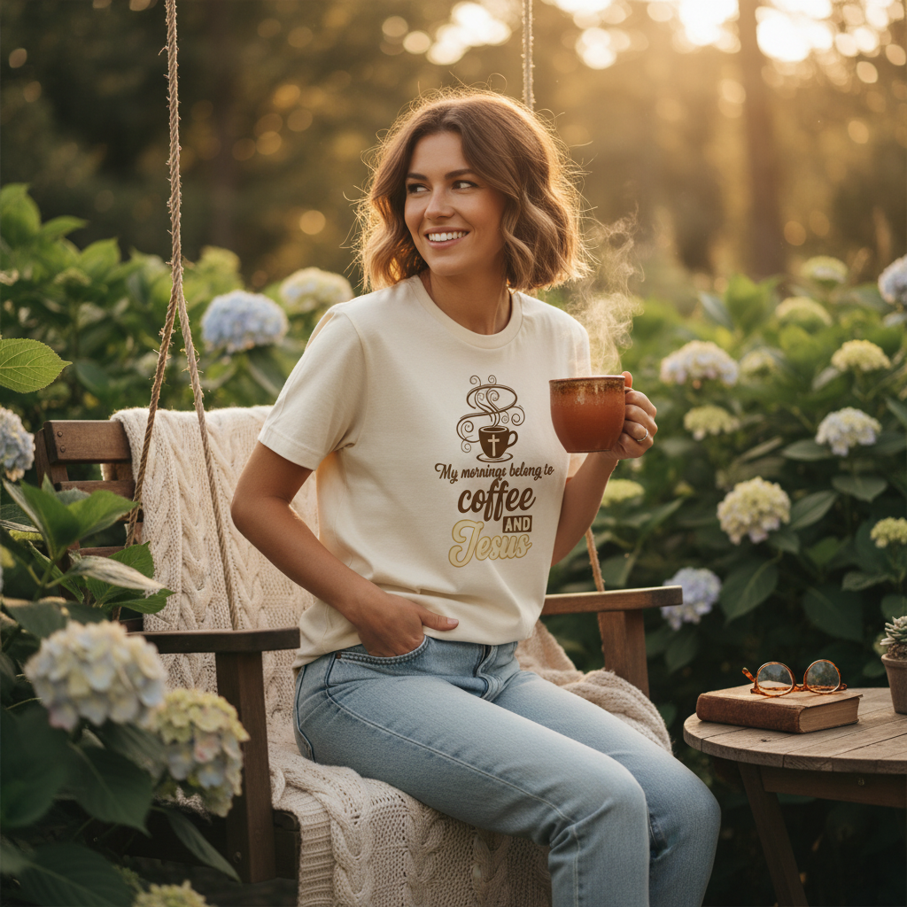 Coffee and Jesus Faith T-Shirt