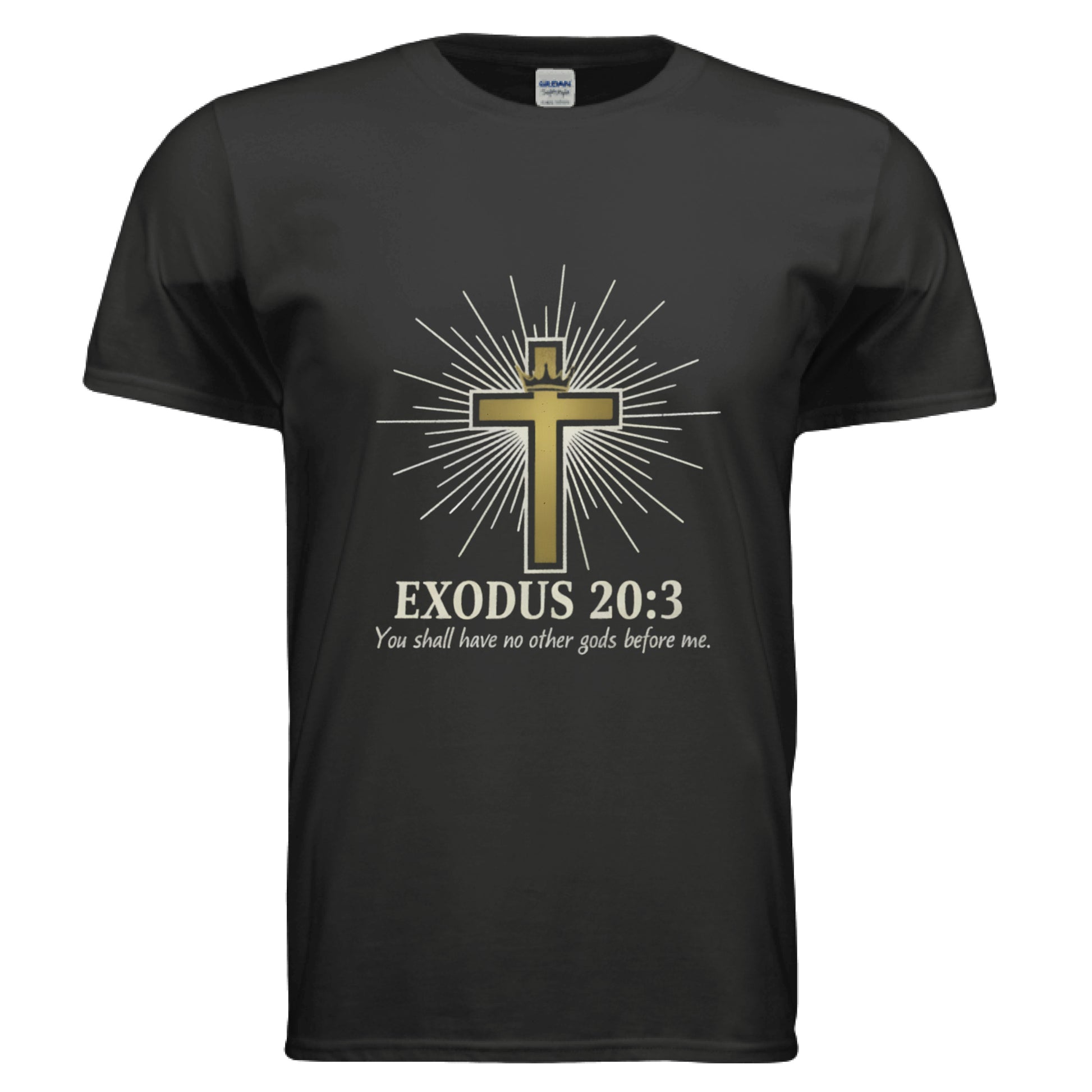 No Idols Exodus 20:3 Faith T-Shirt BLACK Salvation Clothing and Accessories Apparel