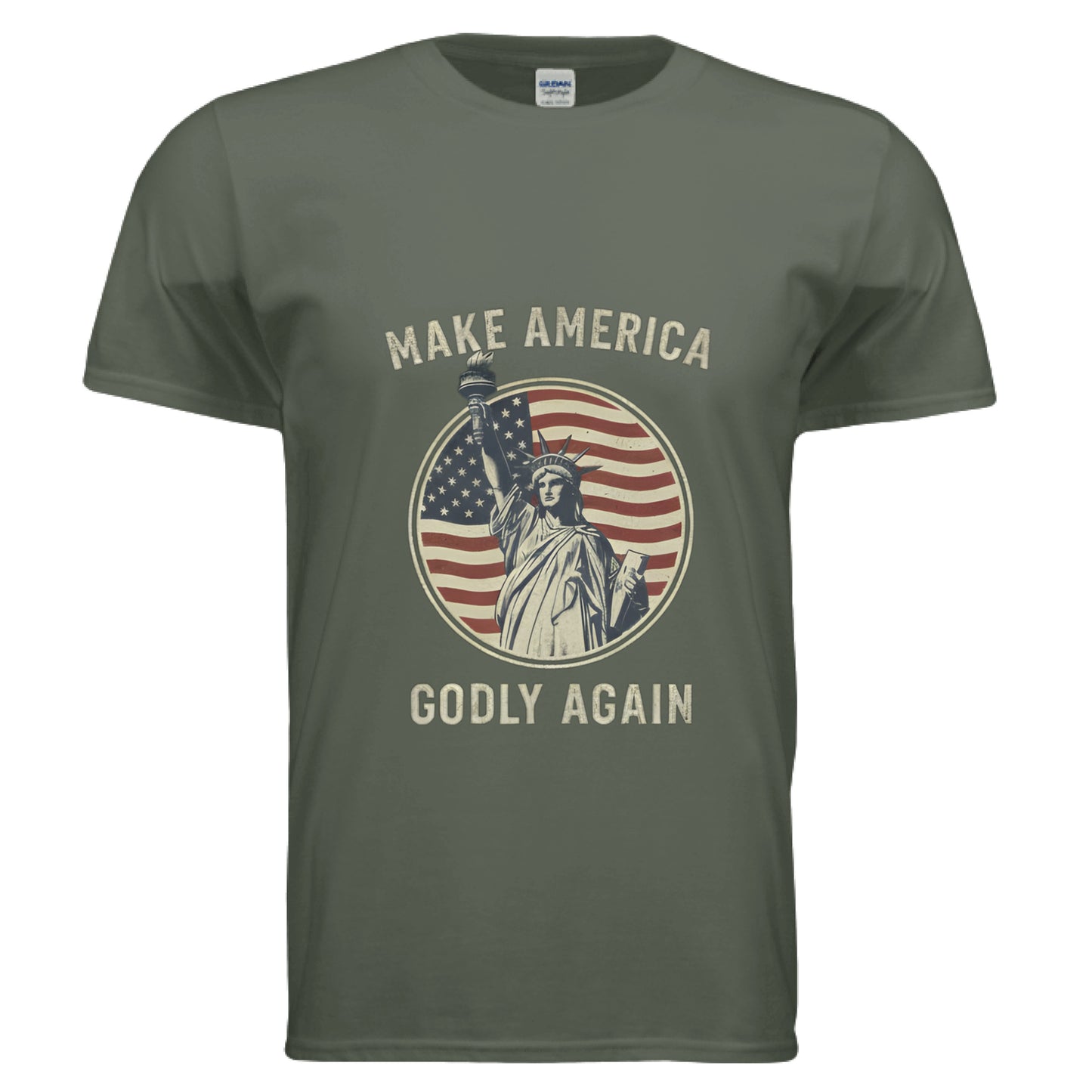 Make America Godly Again MAGA T-Shirt MILITARY GREEN Salvation Clothing and Accessories Apparel