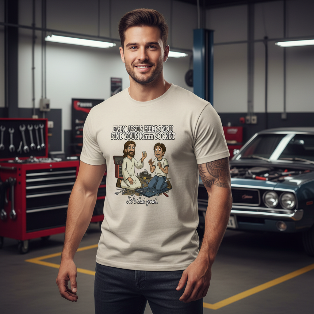 Jesus 10mm Socket Faith T-Shirt