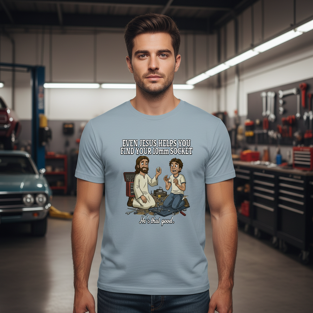 Jesus 10mm Socket Faith T-Shirt