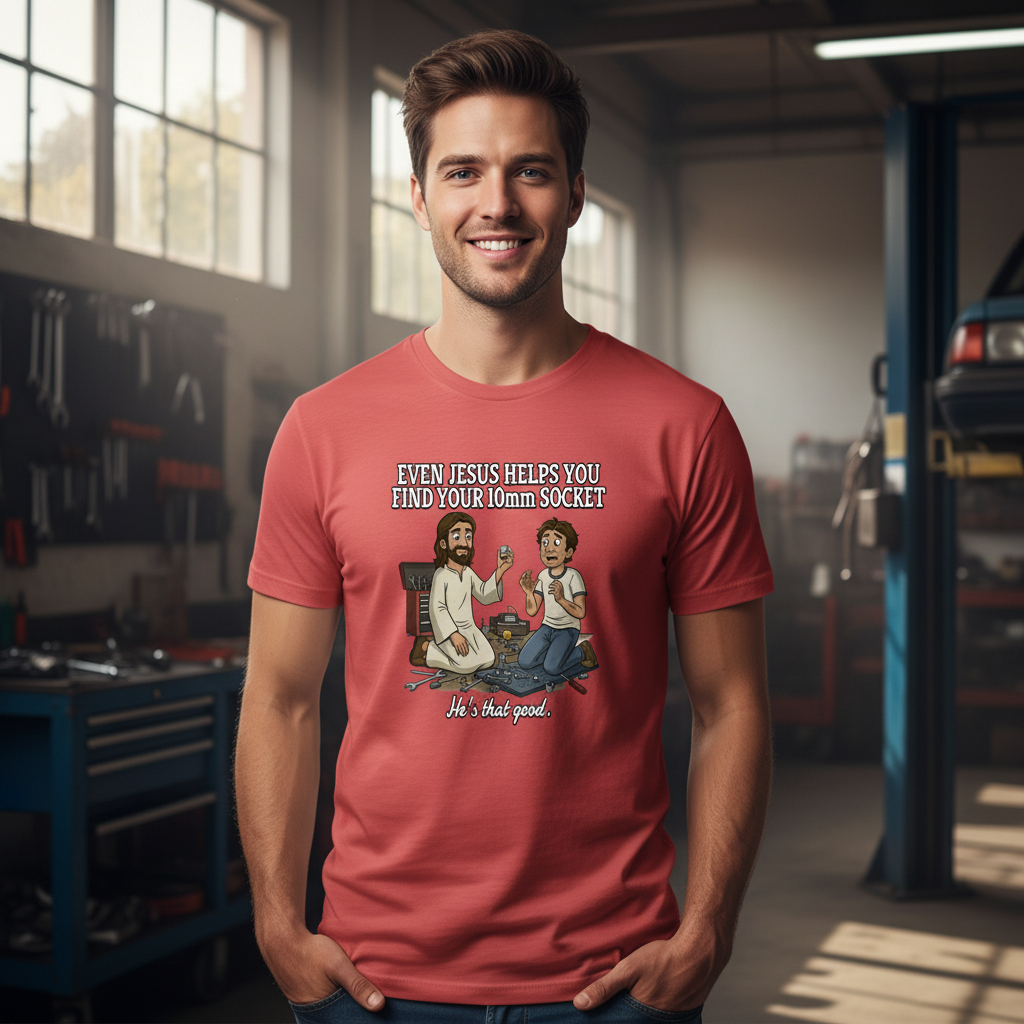Jesus 10mm Socket Faith T-Shirt