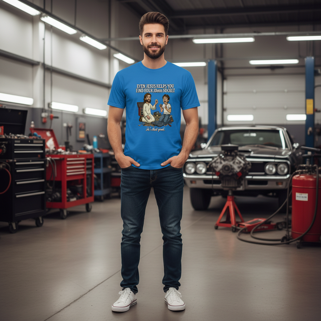 Jesus 10mm Socket Faith T-Shirt