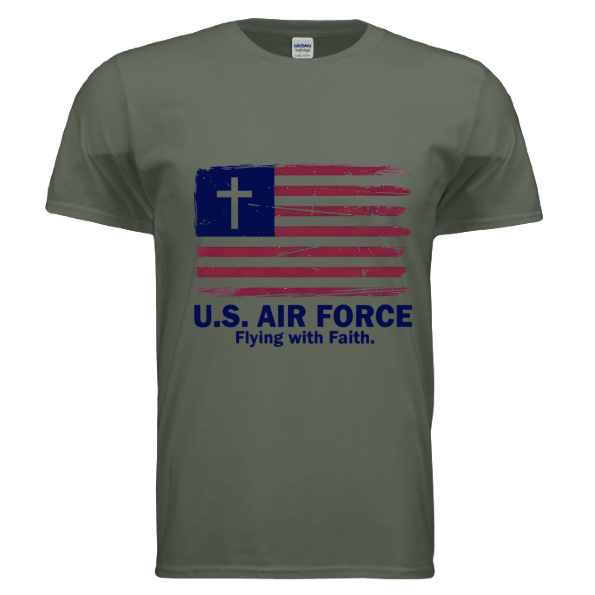 Flying with Faith Faith T-Shirt (Air Force) MILITARY GREEN Salvation FaithWear Apparel