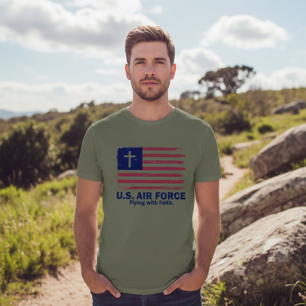 Flying with Faith T-Shirt (Air Force)