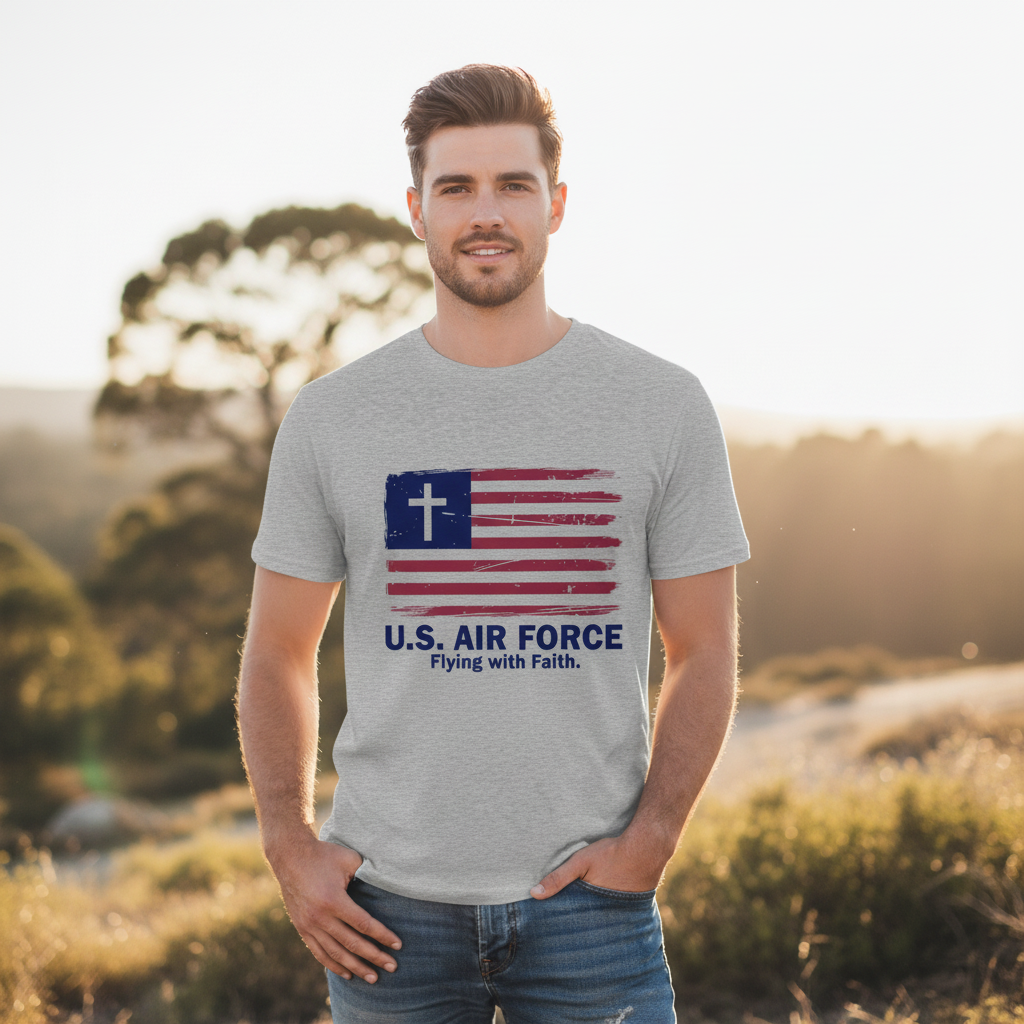 Flying with Faith T-Shirt (Air Force)