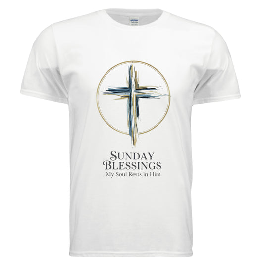 Sunday Blessing Faith T-Shirt WHITE Salvation Clothing and Accessories Apparel