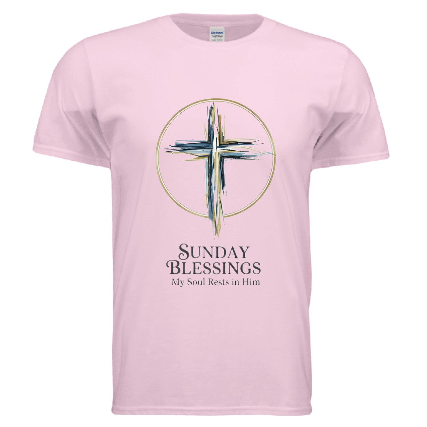 Sunday Blessing Faith T-Shirt Light Pink Salvation Clothing and Accessories Apparel