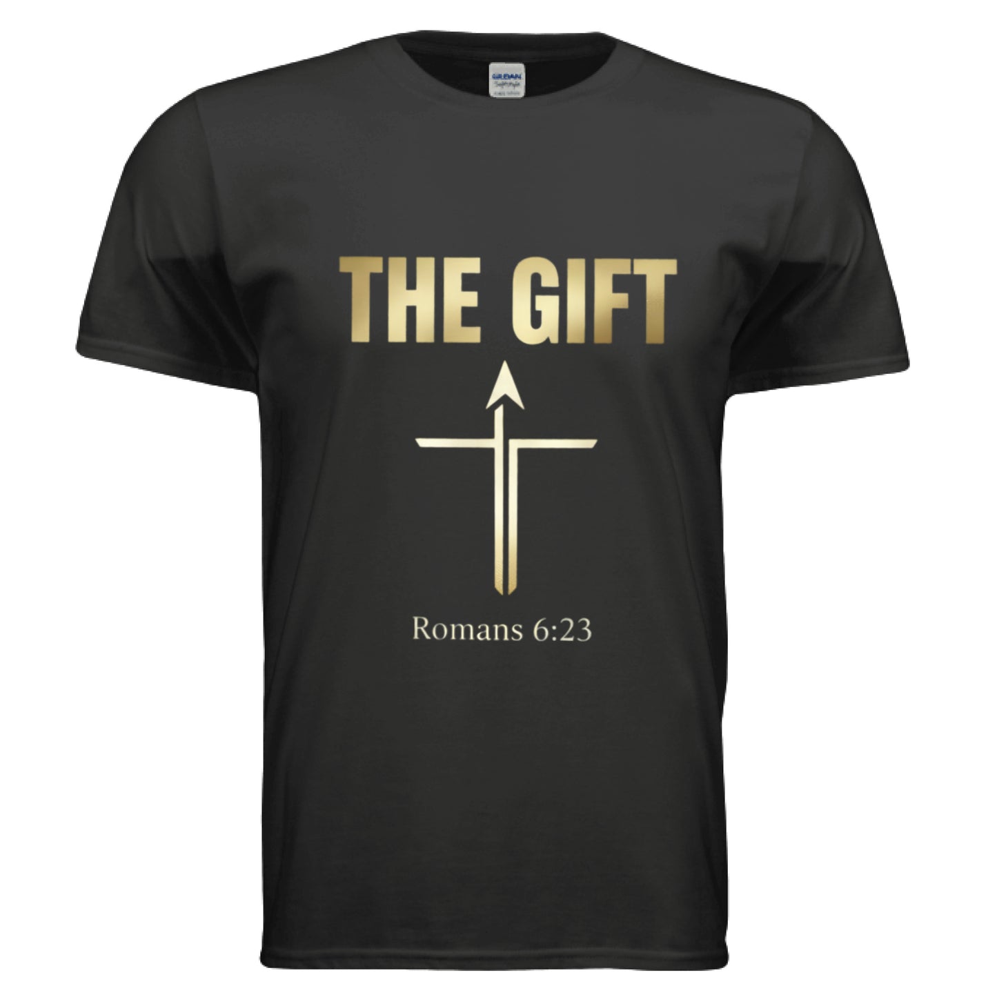 The Gift Romans 6:23 Faith T-Shirt BLACK Salvation Clothing and Accessories Apparel