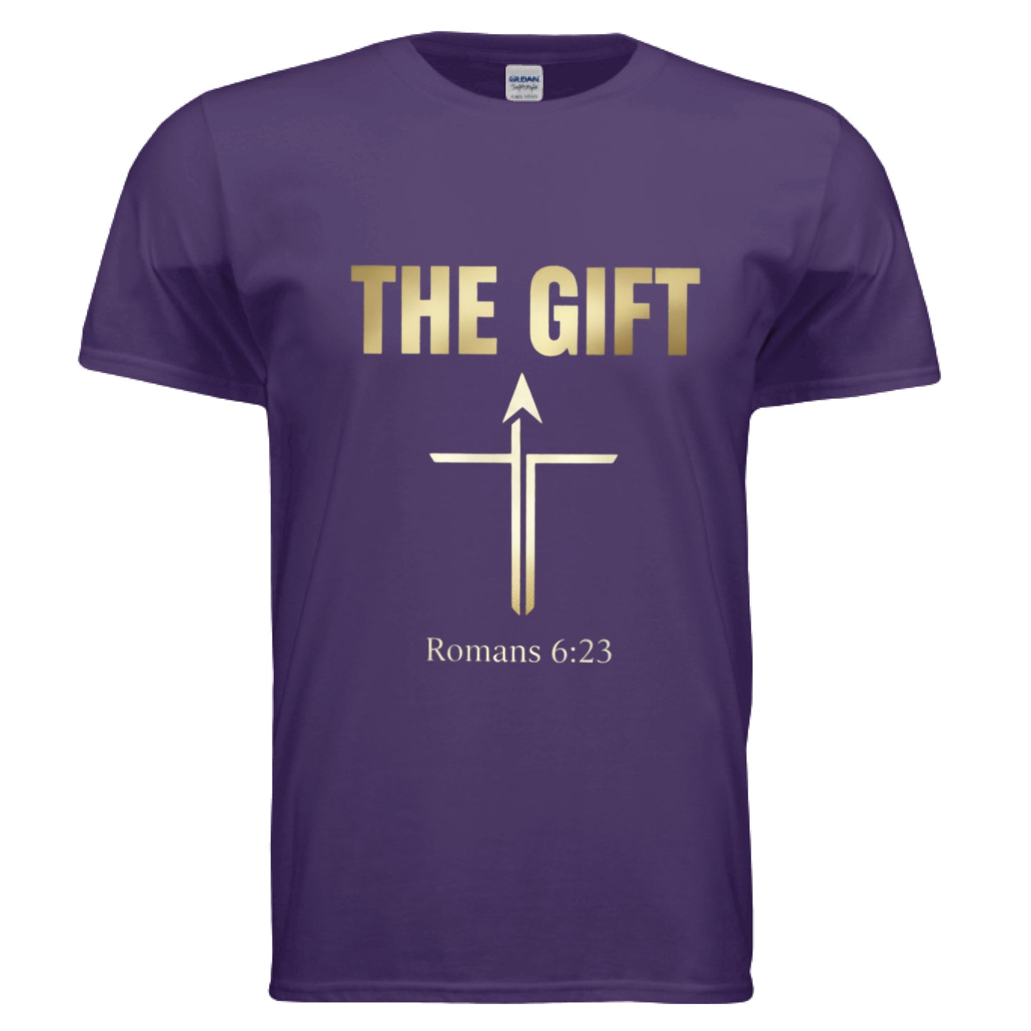 The Gift Romans 6:23 Faith T-Shirt PURPLE Salvation Clothing and Accessories Apparel