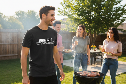 John 3:16 Faith T-Shirt Salvation Clothing and Accessories Apparel