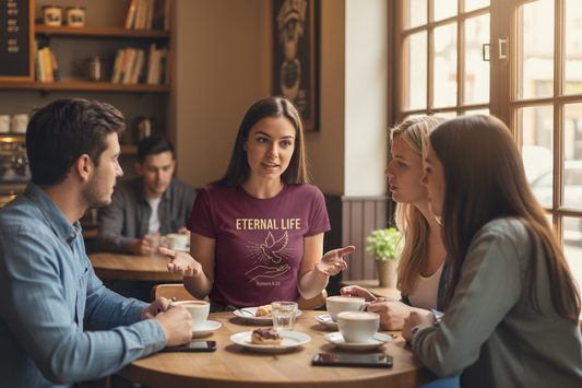 Eternal Life Romans 6:23 Faith T-Shirt Salvation Clothing and Accessories Apparel