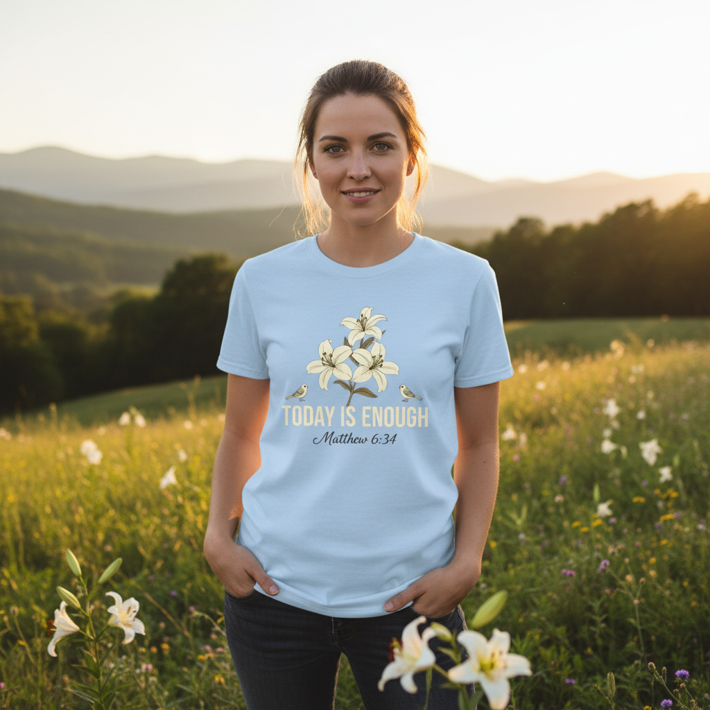 Today is Enough Matthew 6:34 Faith T-Shirt