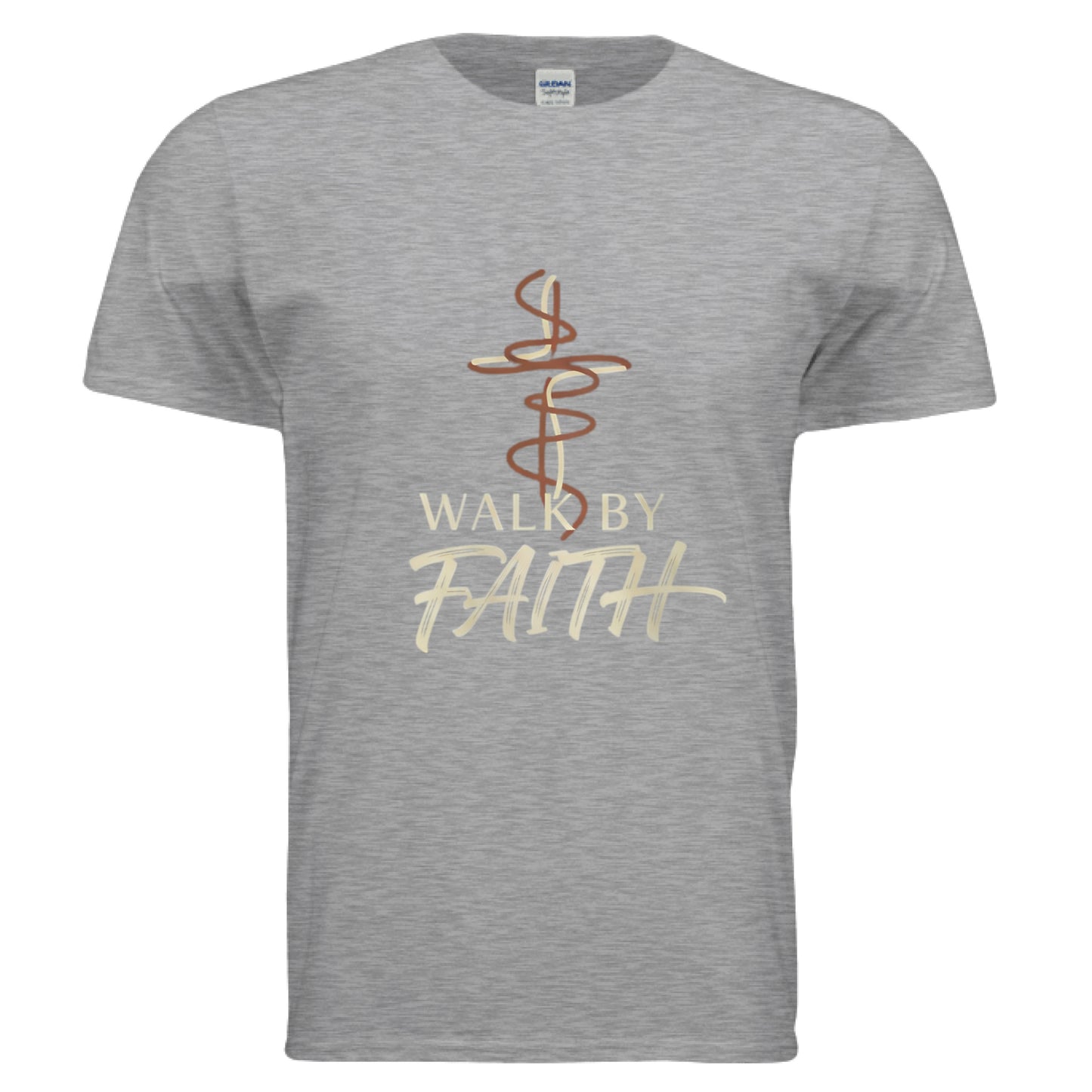 Walk by Faith Faith T-Shirt SPORT GREY Salvation Clothing and Accessories Apparel