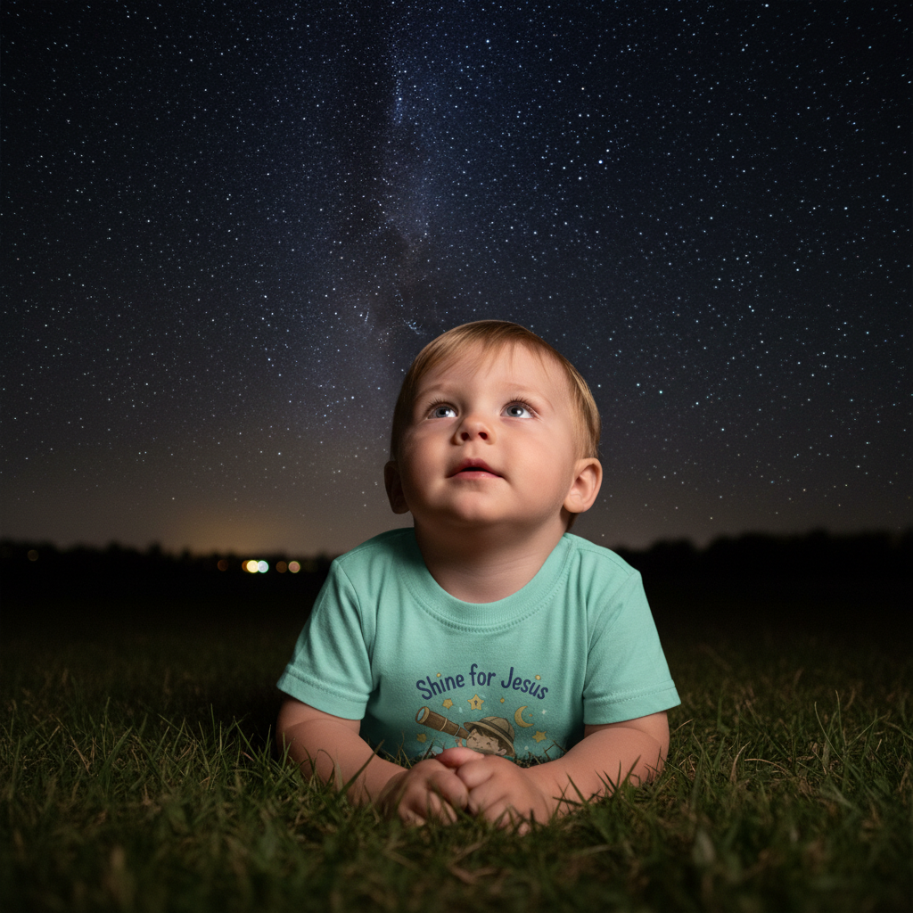 Shine for Jesus Toddler Faith T-Shirt Salvation Clothing and Accessories Apparel