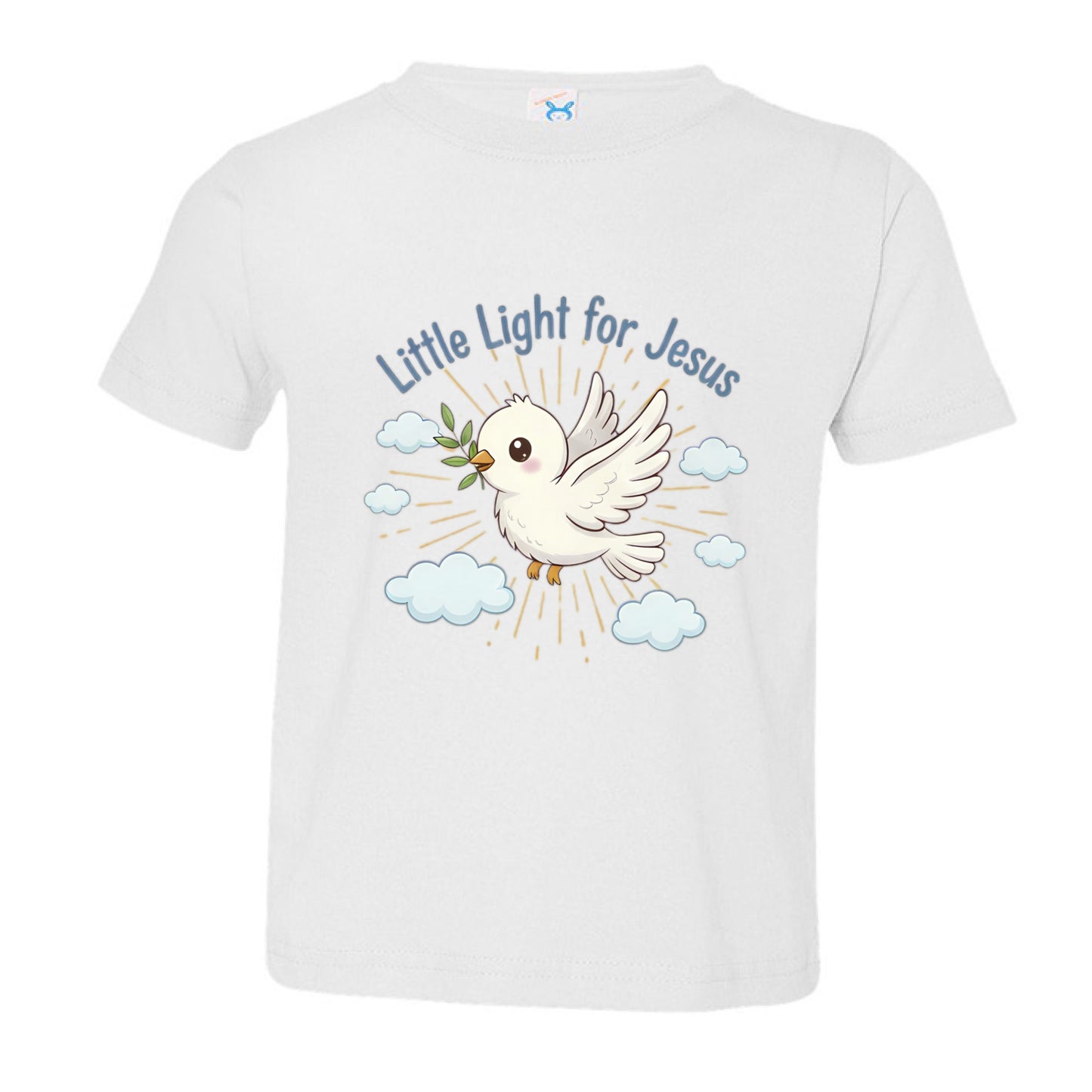 Little Light for Jesus Toddler Faith T-Shirt WHITE Salvation Clothing and Accessories Apparel