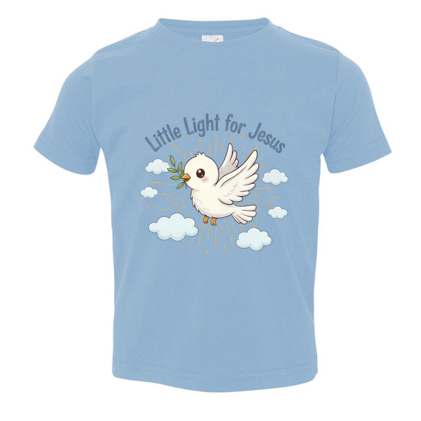 Little Light for Jesus Toddler Faith T-Shirt LIGHT BLUE Salvation Clothing and Accessories Apparel