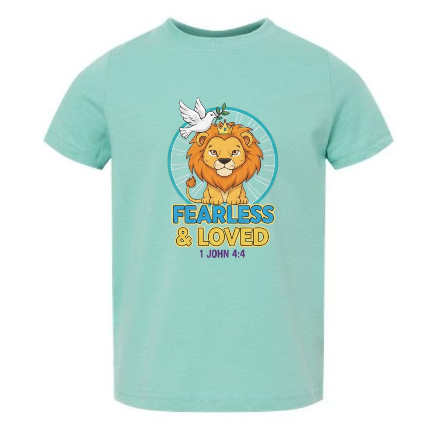 Fearless 1 John 4:4 Toddler Faith T-Shirt Saltwater Salvation Clothing and Accessories Apparel