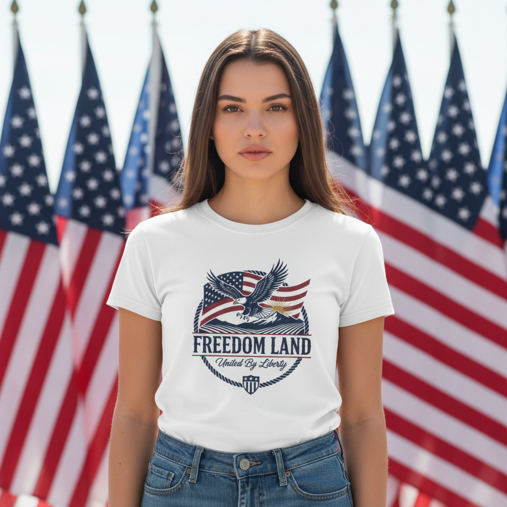 Freedom Land Patriot T-Shirt Salvation Clothing and Accessories Apparel