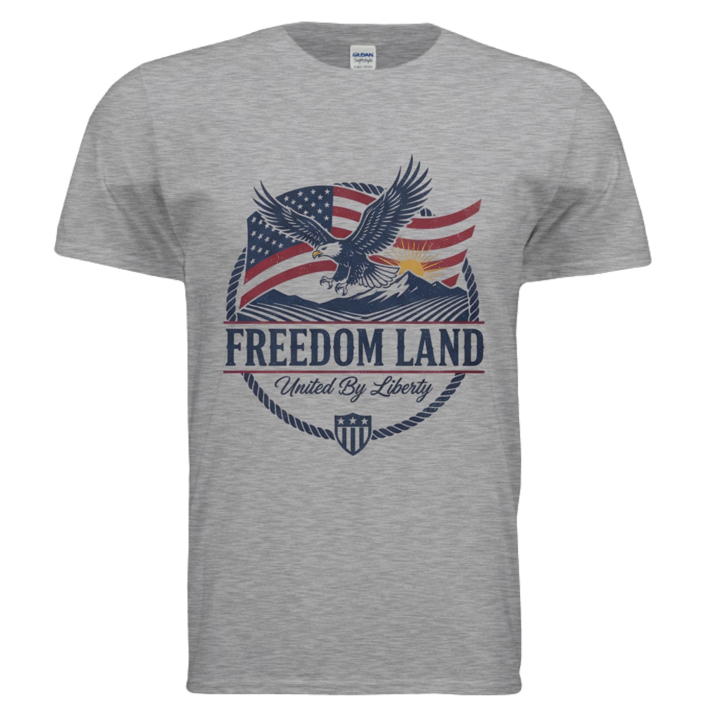 Freedom Land Patriot T-Shirt SPORT GREY Salvation Clothing and Accessories Apparel