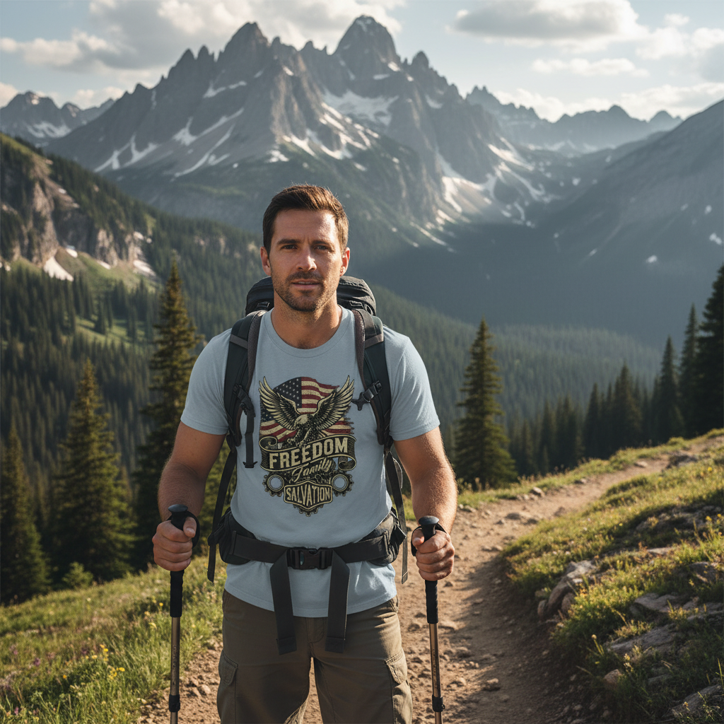 Freedom Family Salvation Faith T-Shirt Salvation Clothing and Accessories Apparel