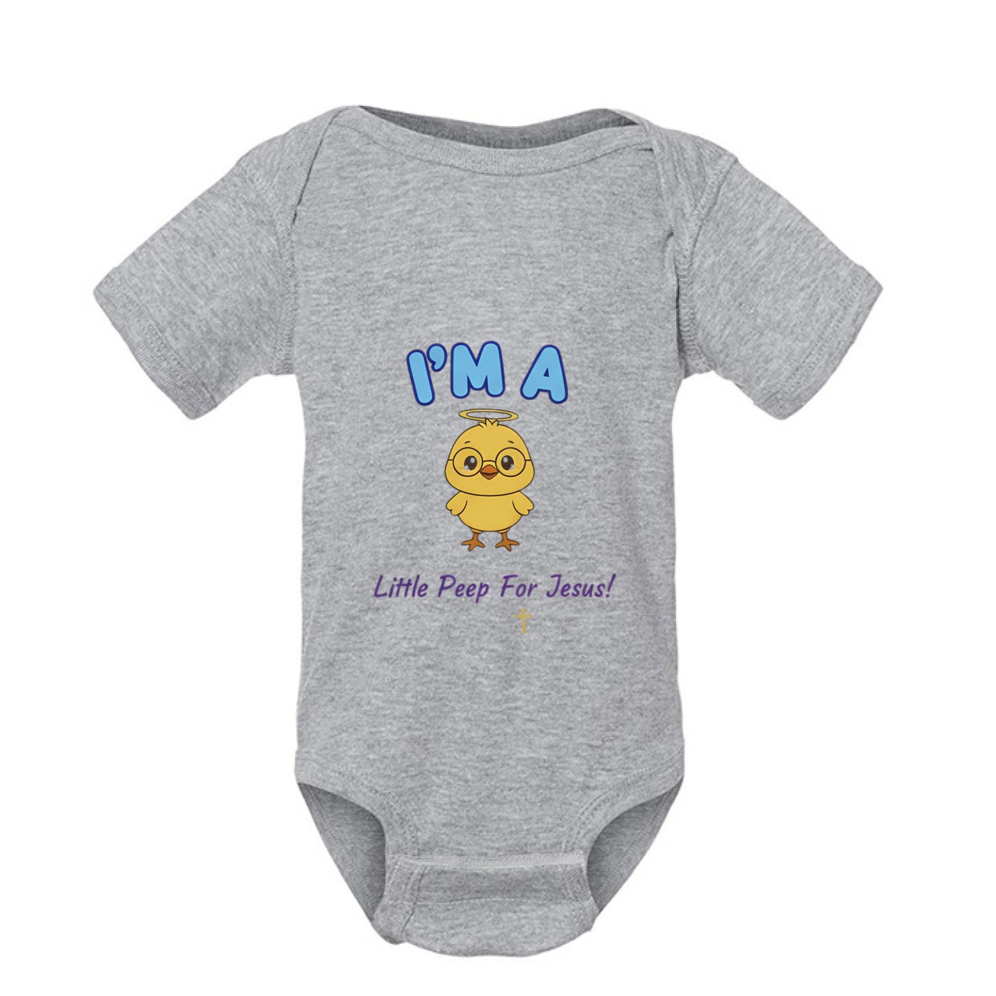 I'm a Little Peep for Jesus Faith Onesie HEATHER Salvation Clothing and Accessories Apparel