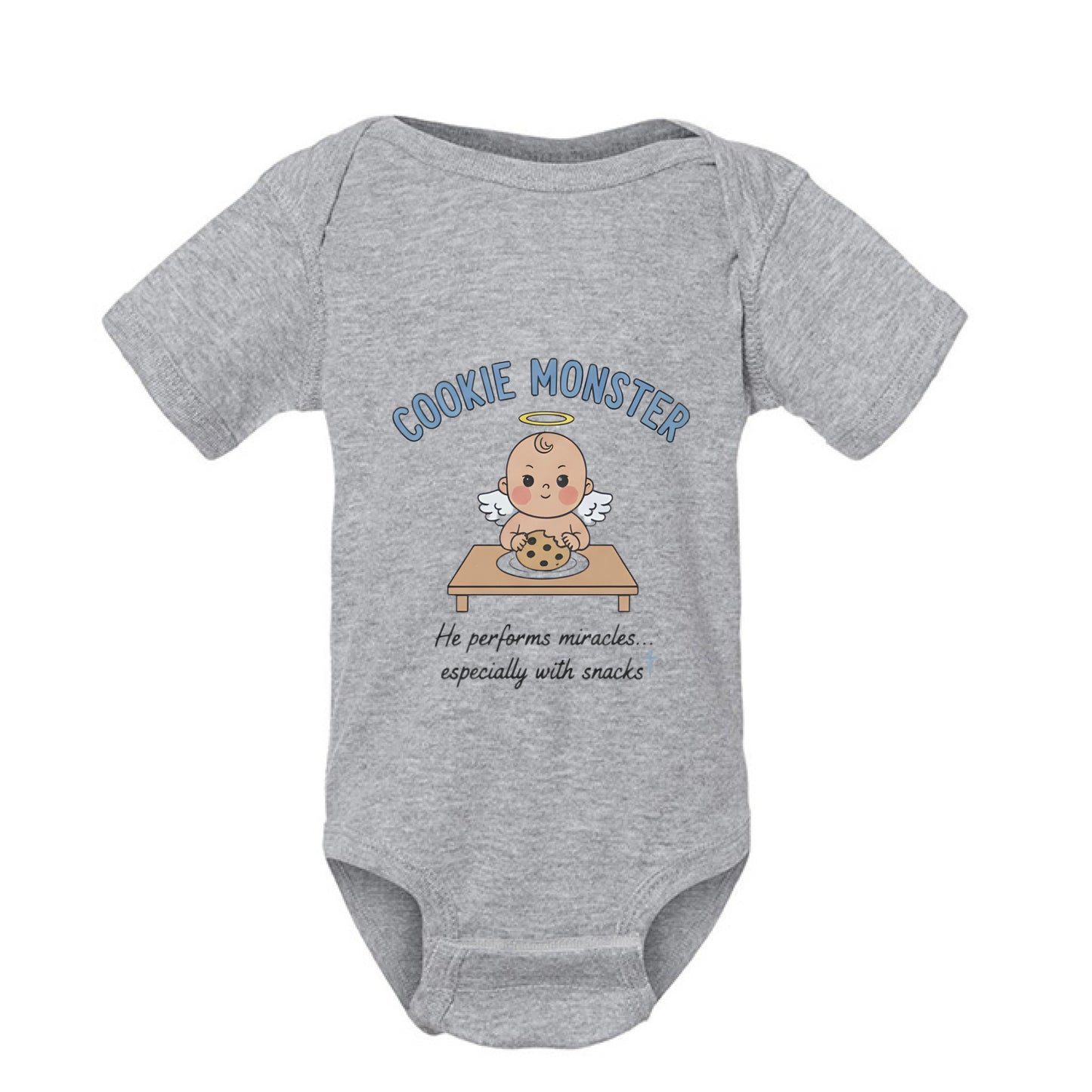 Cookie Monster Faith Onesie HEATHER Salvation Clothing and Accessories Apparel