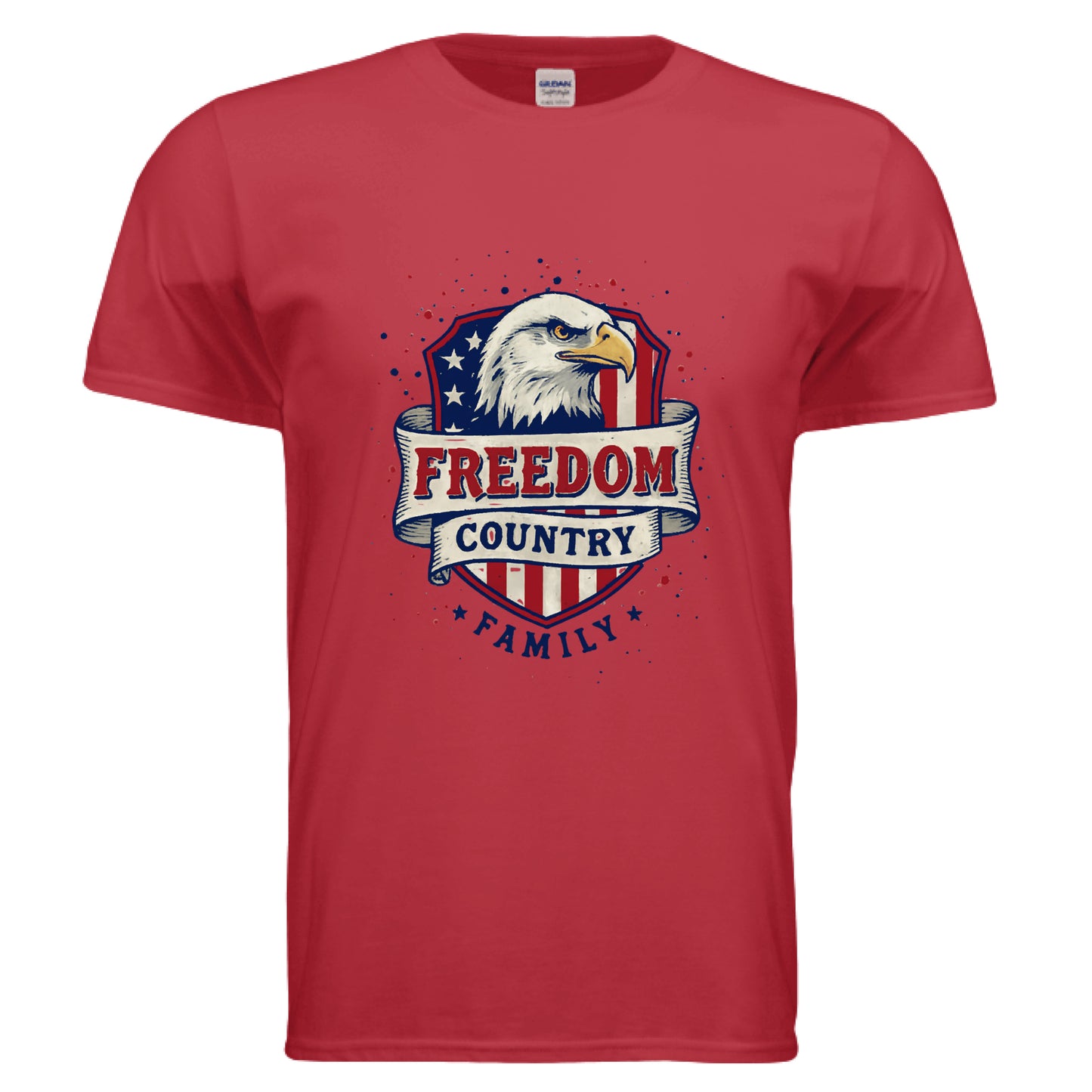 Freedom Country Family Patriot T-Shirt RED Salvation Clothing and Accessories Apparel