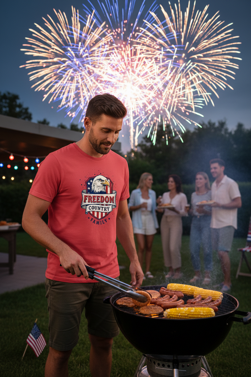 Freedom Country Family Patriot T-Shirt Salvation Clothing and Accessories Apparel