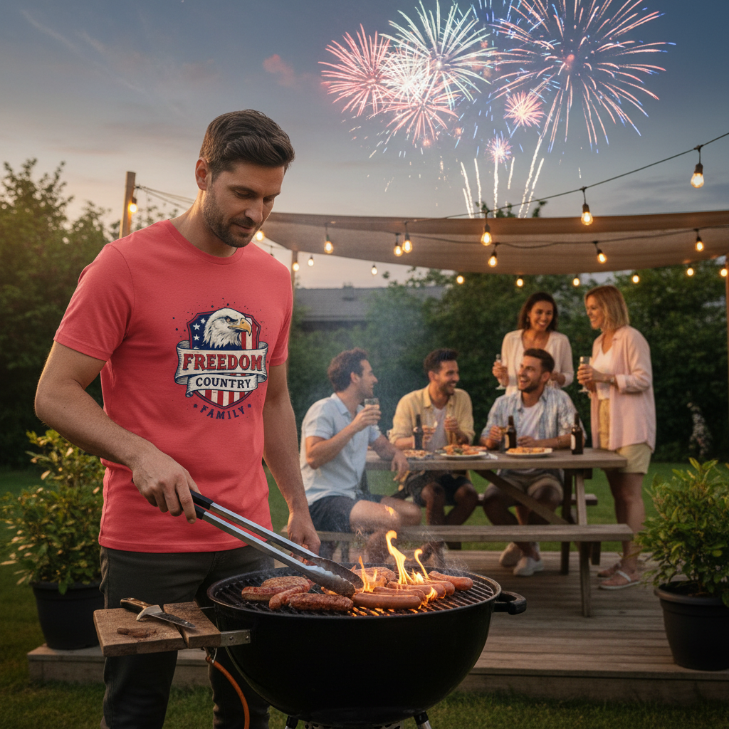 Freedom Country Family Patriot T-Shirt Salvation Clothing and Accessories Apparel