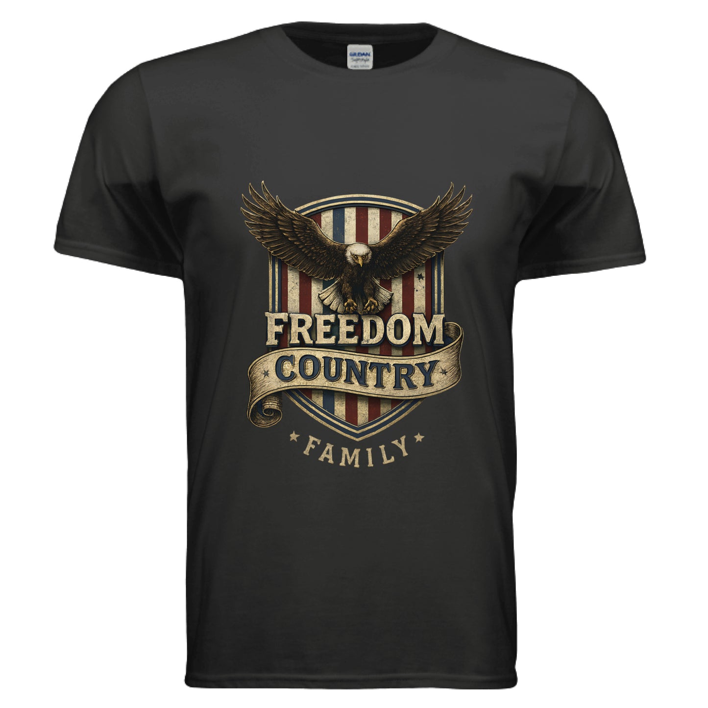 Freedom Country Family Patriot T-Shirt BLACK Salvation Clothing and Accessories Apparel
