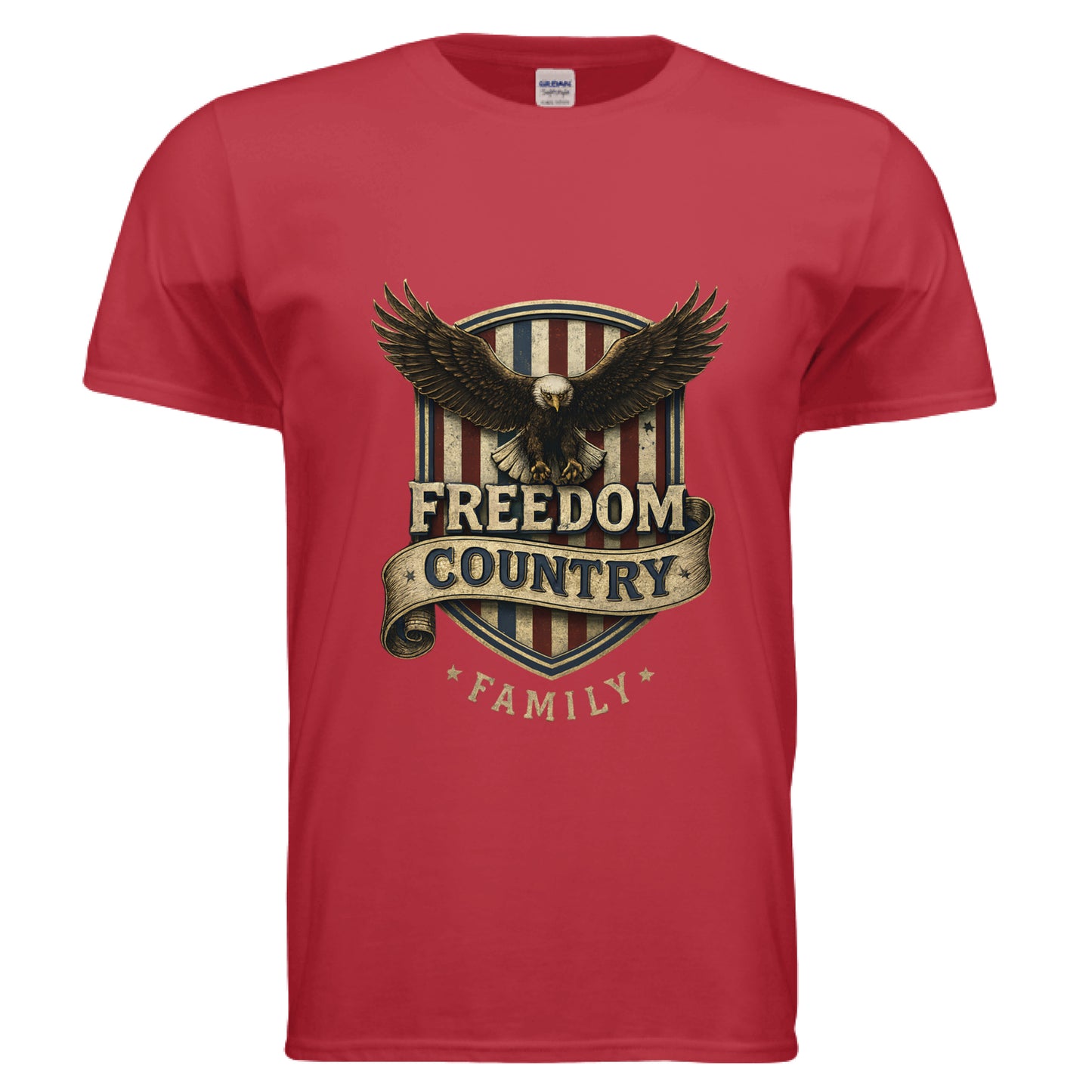 Freedom Country Family Patriot T-Shirt RED Salvation Clothing and Accessories Apparel