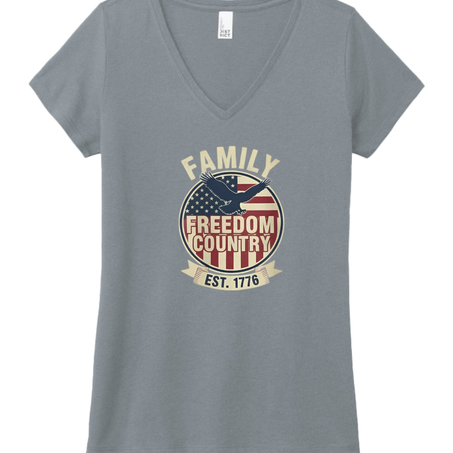 Family Freedom Country Patriot T-Shirt FlntBluHtr Salvation Clothing and Accessories Apparel