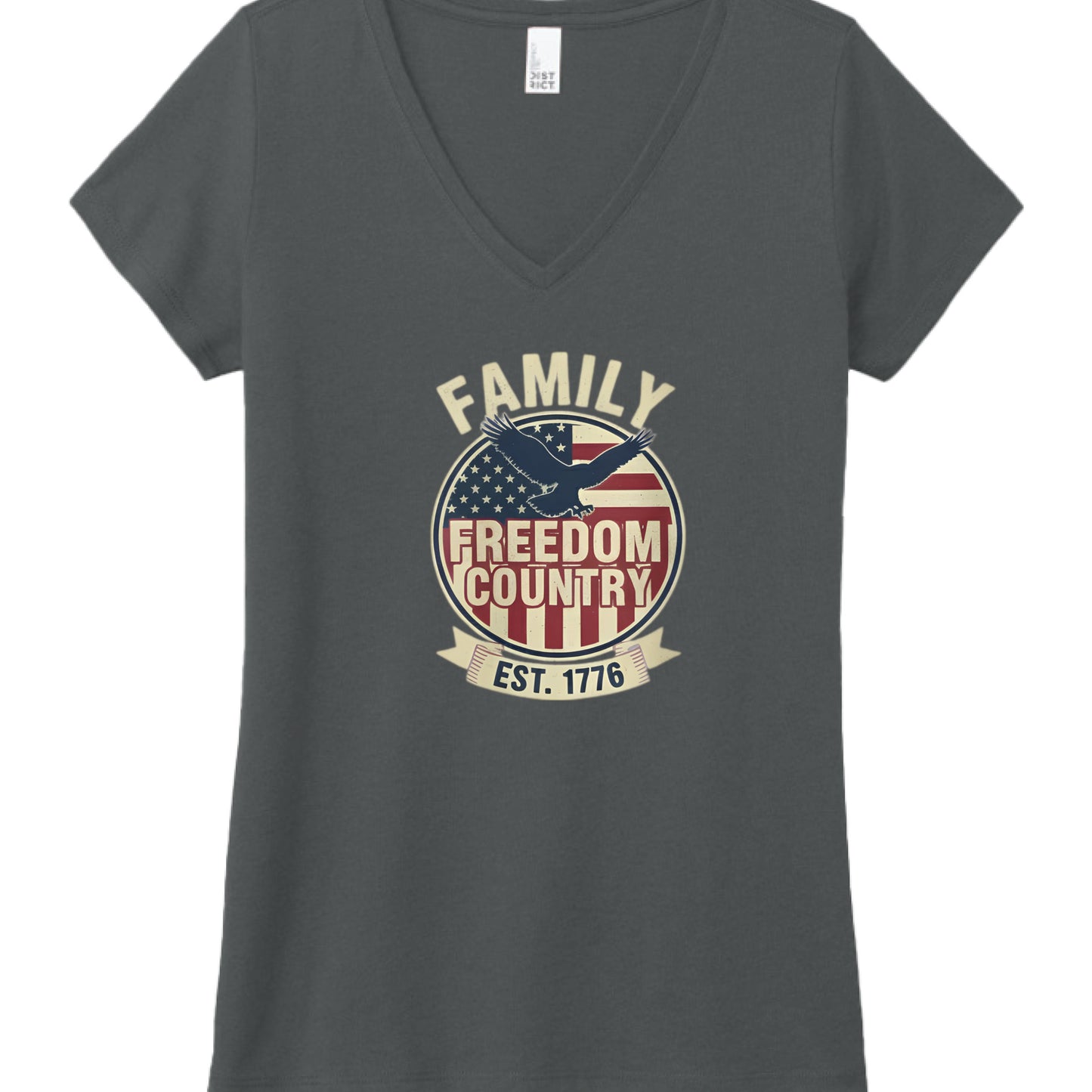 Family Freedom Country Patriot T-Shirt Black Frost Salvation Clothing and Accessories Apparel