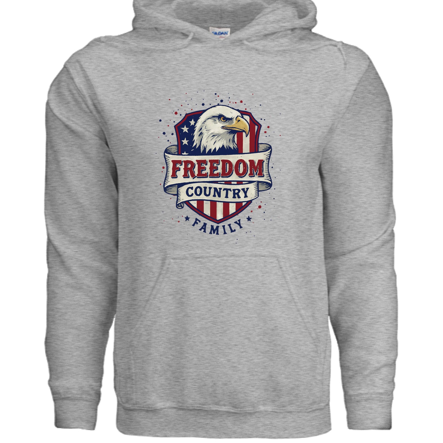 Freedom Country Family Patriot Hoodie SPORT GREY Salvation Clothing and Accessories Apparel