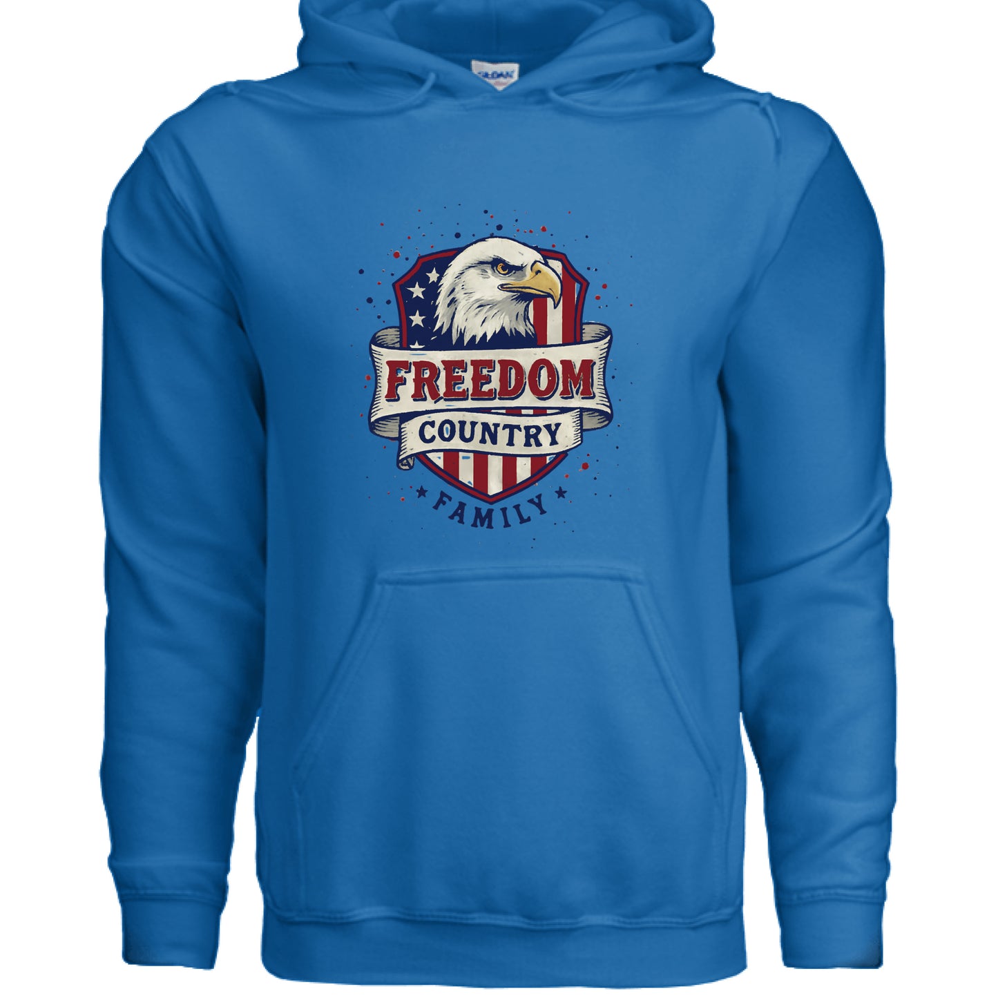 Freedom Country Family Patriot Hoodie ROYAL Salvation Clothing and Accessories Apparel