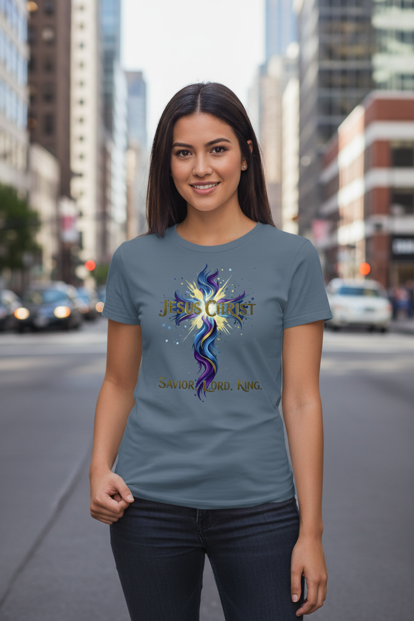 Jesus Christ Savior Lord King Faith T-Shirt Salvation Clothing and Accessories Apparel